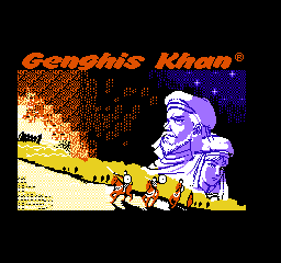 Genghis Khan (USA) Title Screen